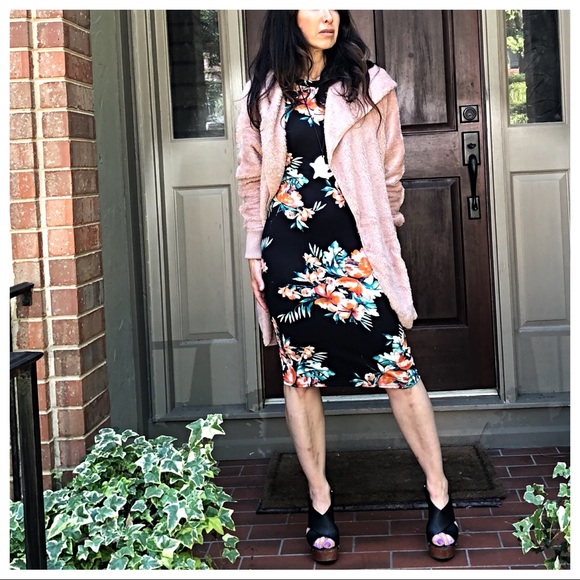 ✨LAST ONE✨Pink hooded Sherpa fleece hooded jacket - Picture 6 of 8